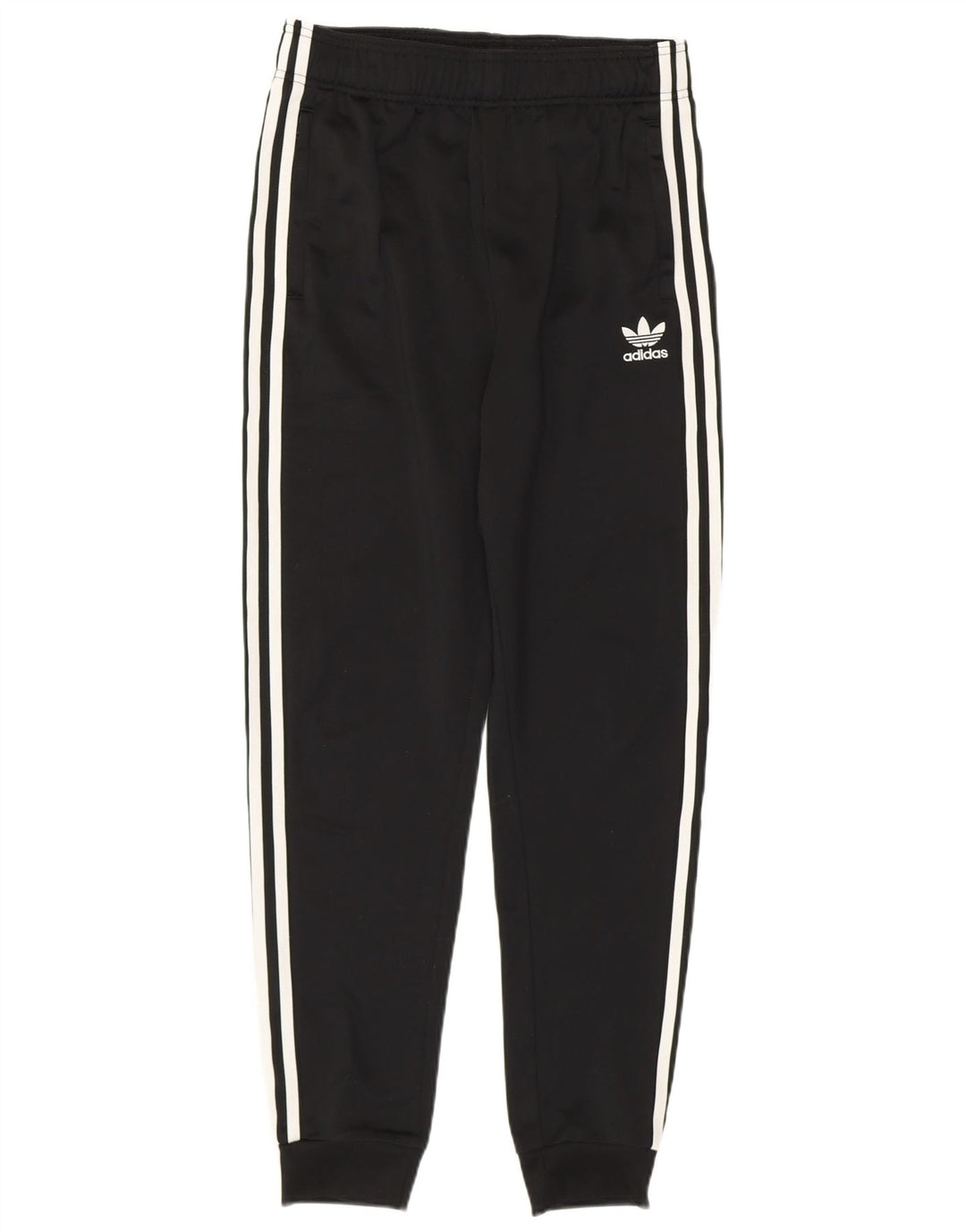 ADIDAS Meninos Calças de Treino Joggers 14-15 Anos Preto Listrado Poliéster