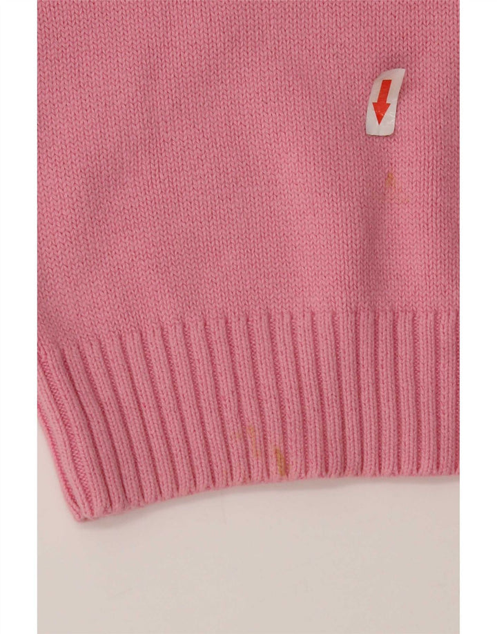 Suéter masculino Marks & Spencer Blue Harbor com gola redonda grande rosa