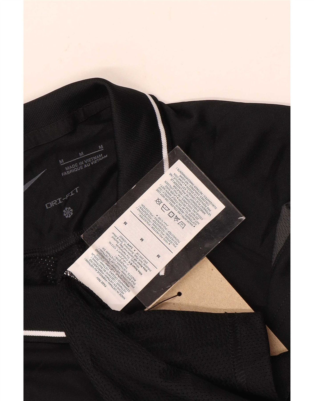 Camisa polo masculina Nike Dri Fit médio preto colorblock poliéster