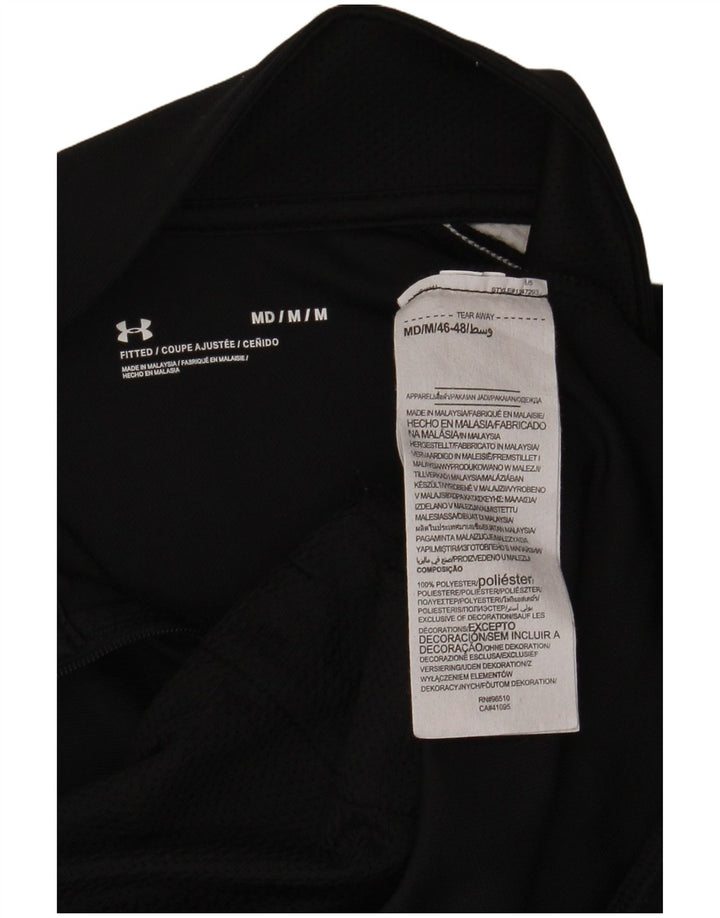 Under Armour Mens Treino Top Jacket Medium Black Colourblock Poliéster