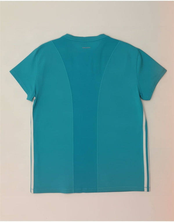 Camiseta Adidas Climacool Feminina Top UK 20/22 XL Azul Nylon