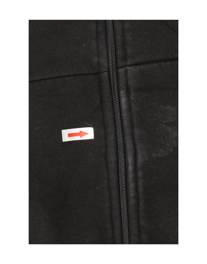 Puma Mens Graphic Tracksuit Top Jaqueta Grande Algodão Preto