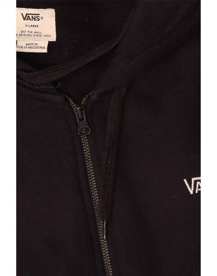 Suéter Vans masculino com capuz e zíper XL preto algodão