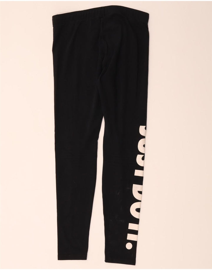 Leggings Nike Femininas Graphic UK 12 Médio Algodão Preto