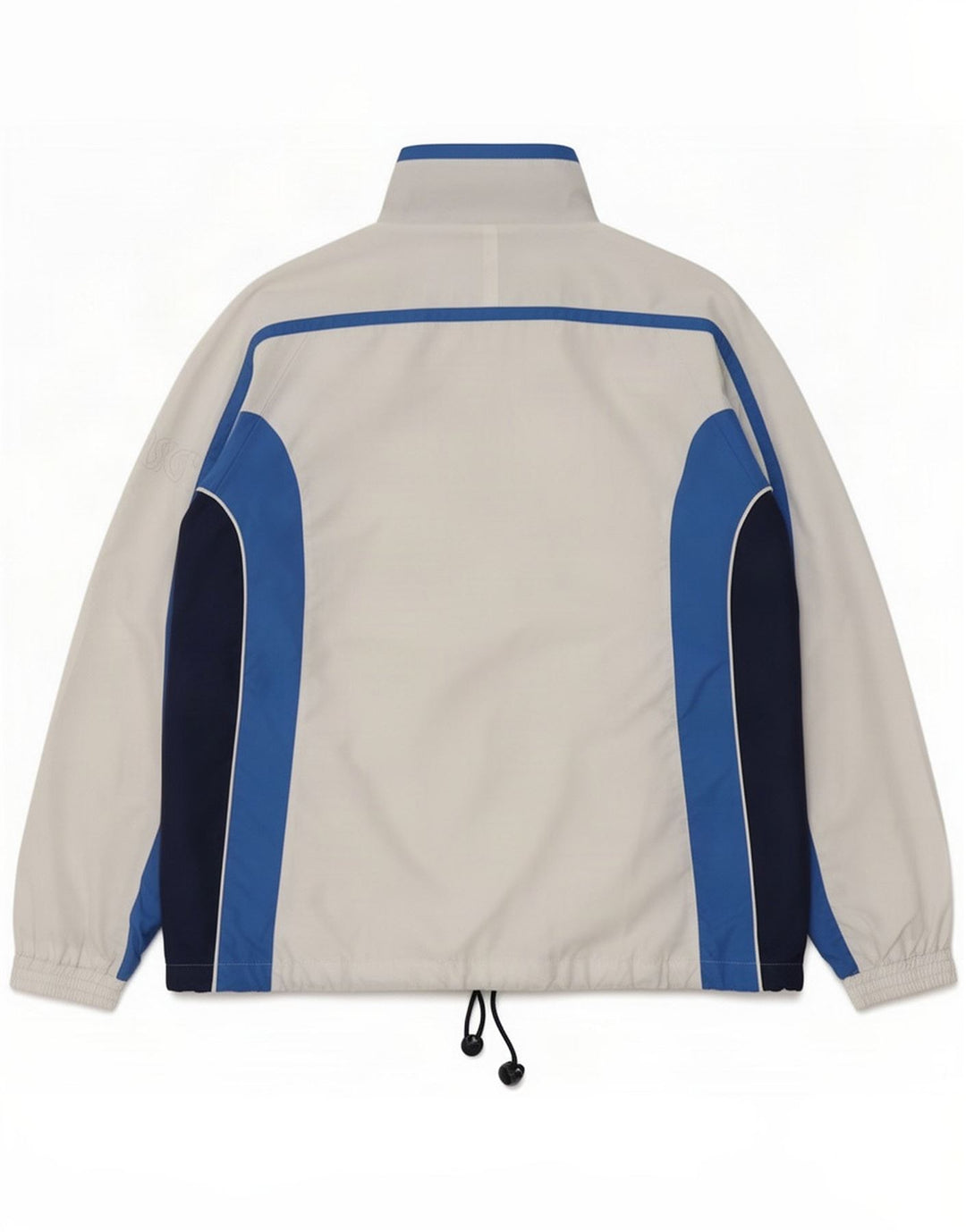 Asics Mens Tracksuit Top Jacket Grande Branco Colourblock Poliéster