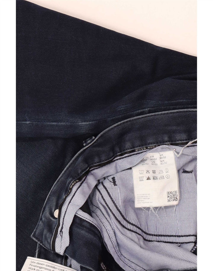 Hugo Boss Masculino Slim Jeans W30 L32 Azul Algodão