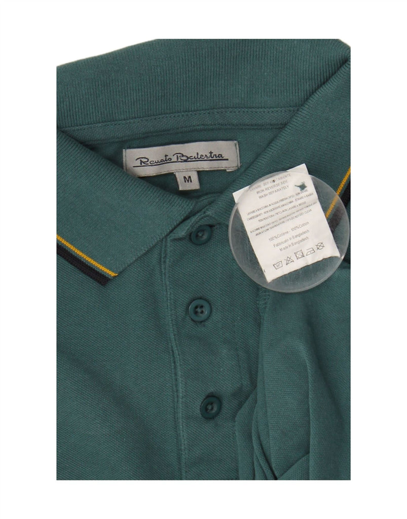 RENATO BALESTRA Mens Polo Shirt Medium Green Cotton Vintage Renato Balestra and Second-Hand Renato Balestra from Messina Hembry 