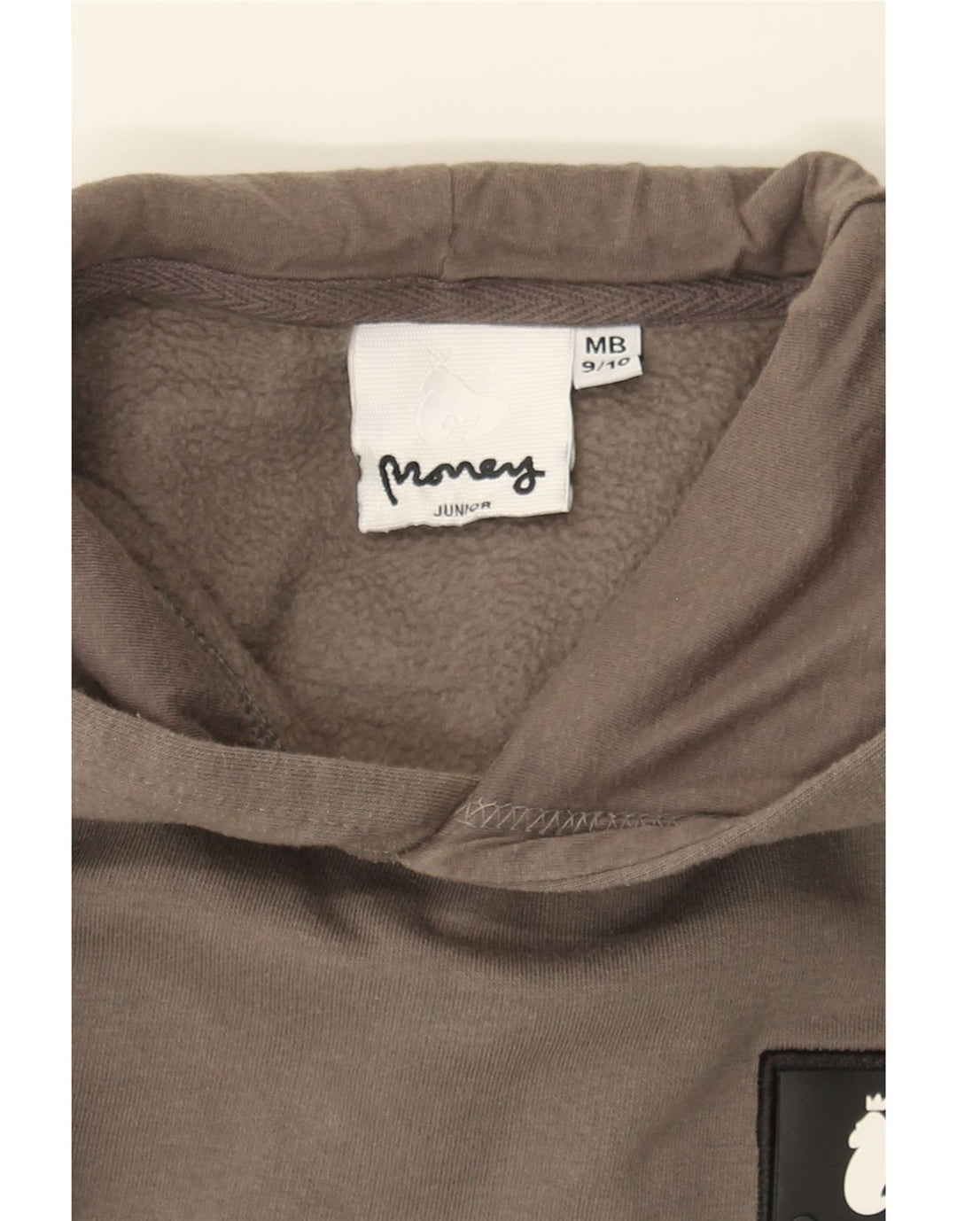 MONEY Boys Hoodie Jumper 9-10 Years  Grey Cotton Vintage Money and Second-Hand Money from Messina Hembry 