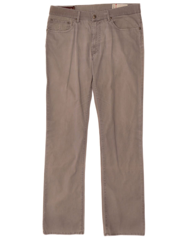 Marlboro Classics Masculino Slim Calça Casual W33 L34 Algodão Cinza