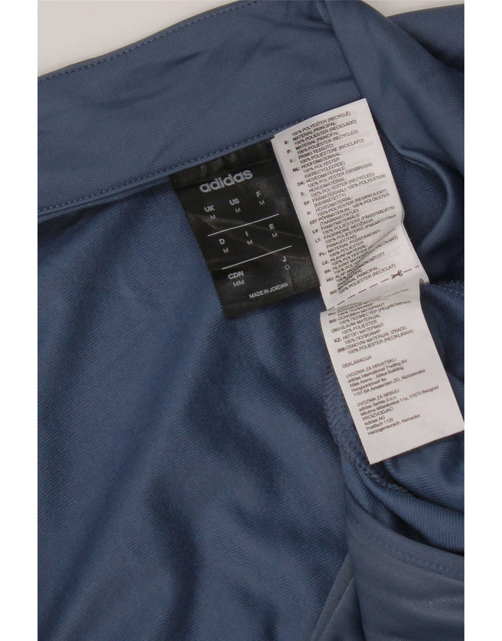 Adidas Mens Tracksuit Top Jacket Médio Azul Marinho Poliéster
