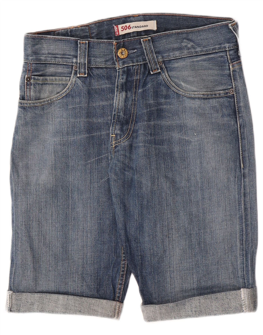 Shorts jeans masculino 506 da Levi's W31 algodão azul médio
