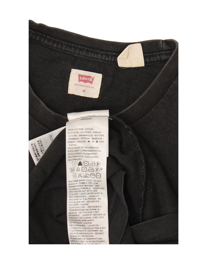 Camiseta masculina LEVI'S Top médio algodão preto