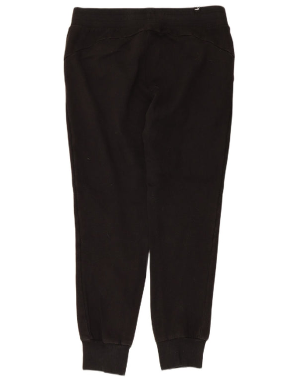 Calça de treino feminina Puma Joggers UK 14 grande poliéster preto