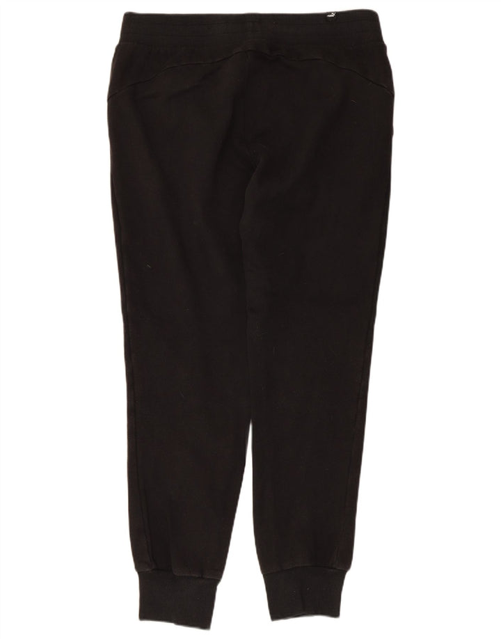 Calça de treino feminina Puma Joggers UK 14 grande poliéster preto