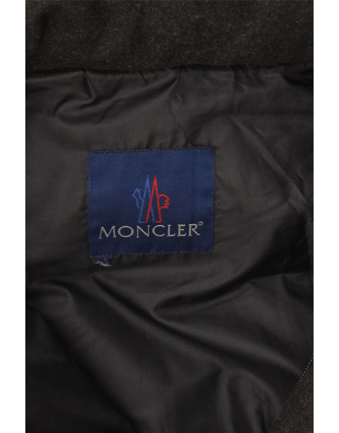 Jaqueta acolchoada com capuz masculina Moncler UK 36 pequena lã preta