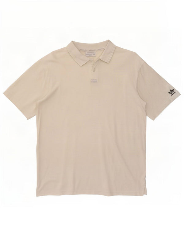 Camisa polo masculina Adidas Reino Unido 42/44 grande branca
