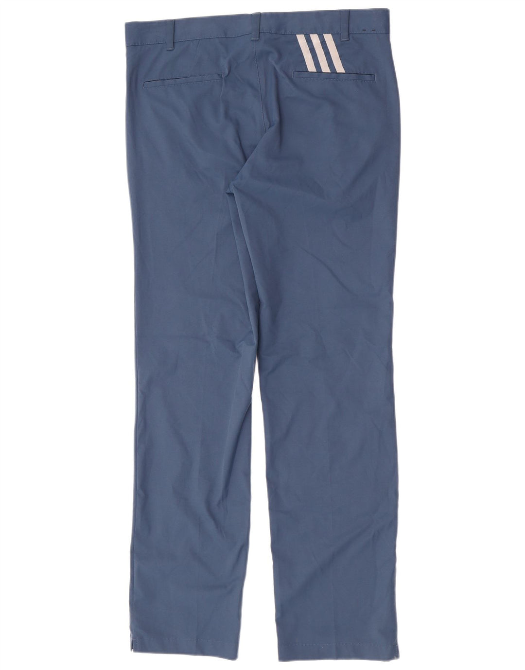 Calça Chino Reta Masculina Adidas W34 L34 Azul Poliéster