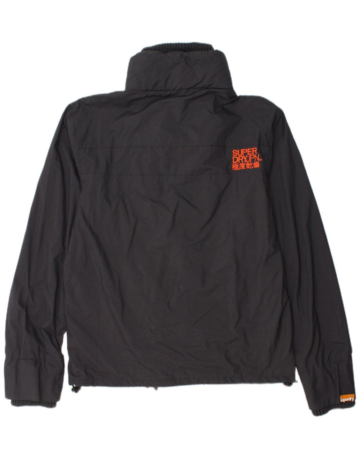 Jaqueta de chuva feminina SUPERDRY Graphic UK 18 XL preto nylon