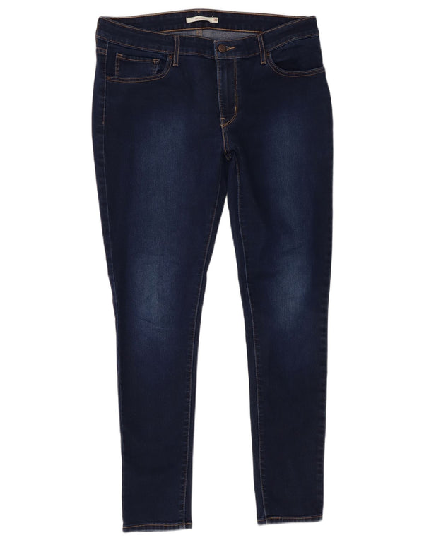 Calça jeans feminina Levi's 711 skinny W32 L29 azul marinho