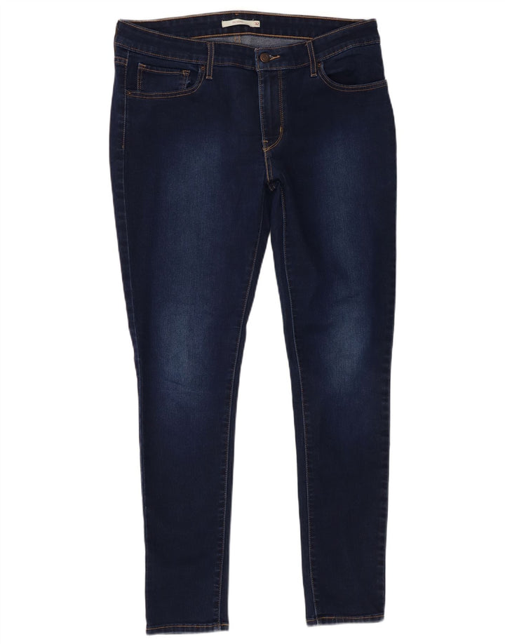 Calça jeans feminina Levi's 711 skinny W32 L29 azul marinho