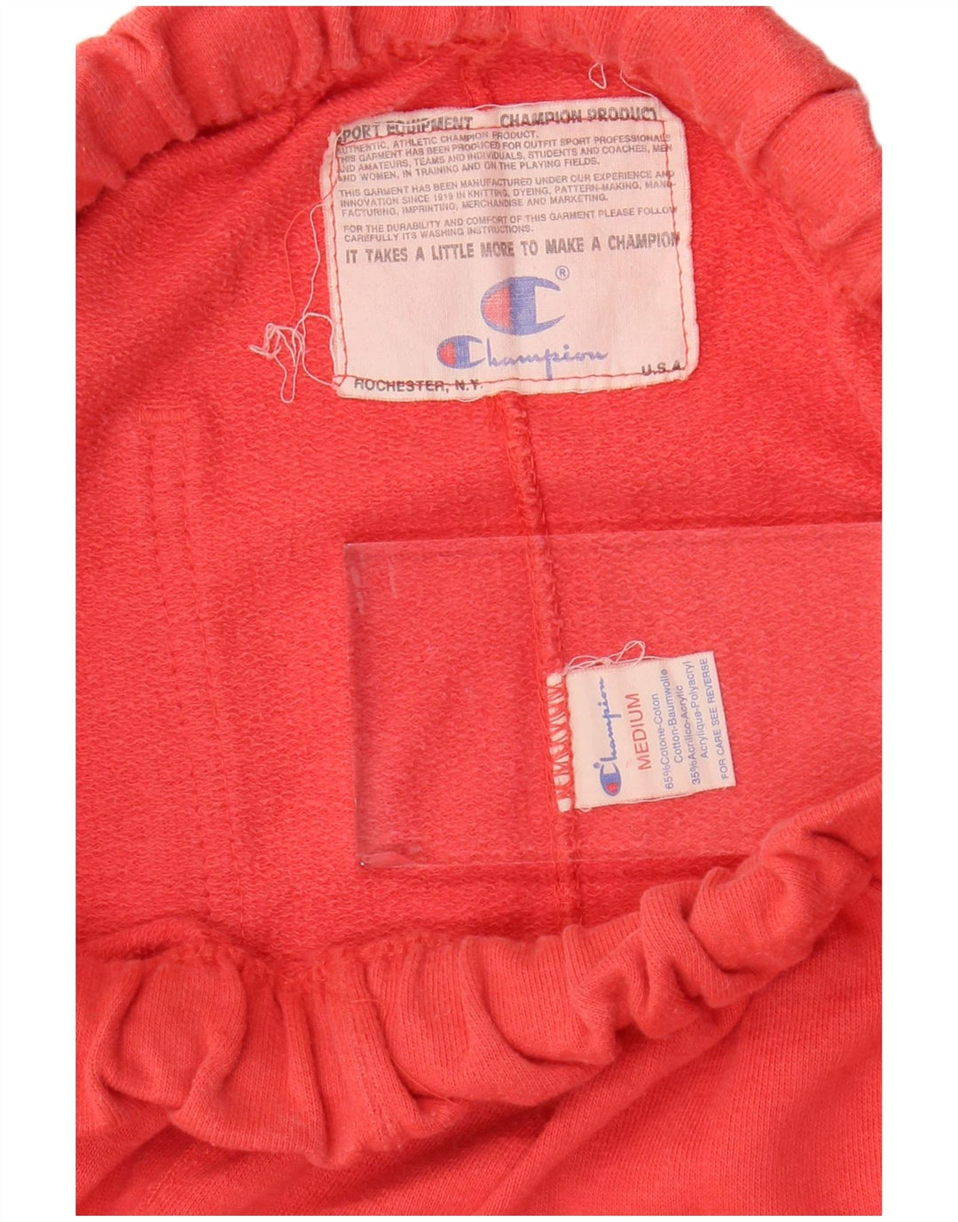 Calça de treino feminina CHAMPION Joggers UK 14 médio algodão vermelho