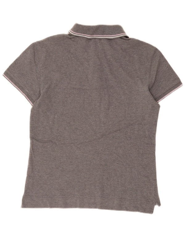 Camisa polo feminina Gas UK 16 grande algodão cinza