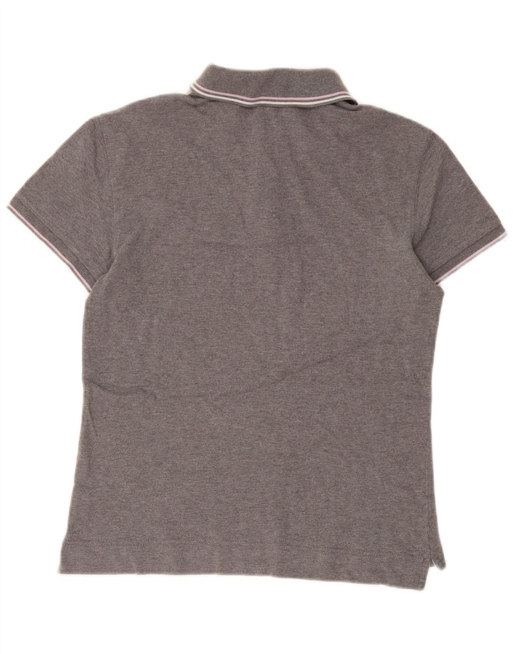 Camisa polo feminina Gas UK 16 grande algodão cinza