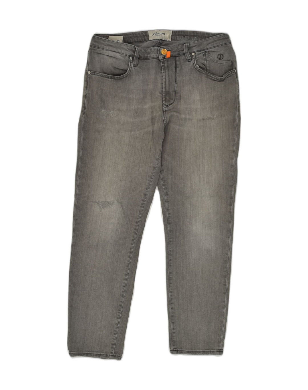 JECKERSON Mens Slim Jeans W34 L27 Grey Cotton | Vintage Jeckerson | Thrift | Second-Hand Jeckerson | Used Clothing | Messina Hembry 