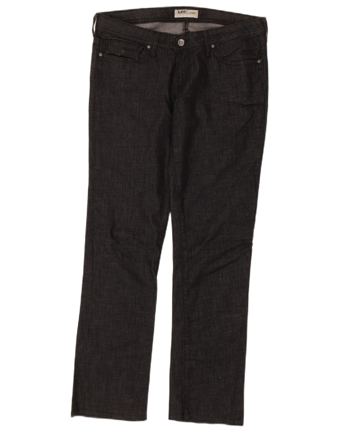 Lee Womens Coral Flap Bootcut Jeans W30 L30 Algodão Cinza