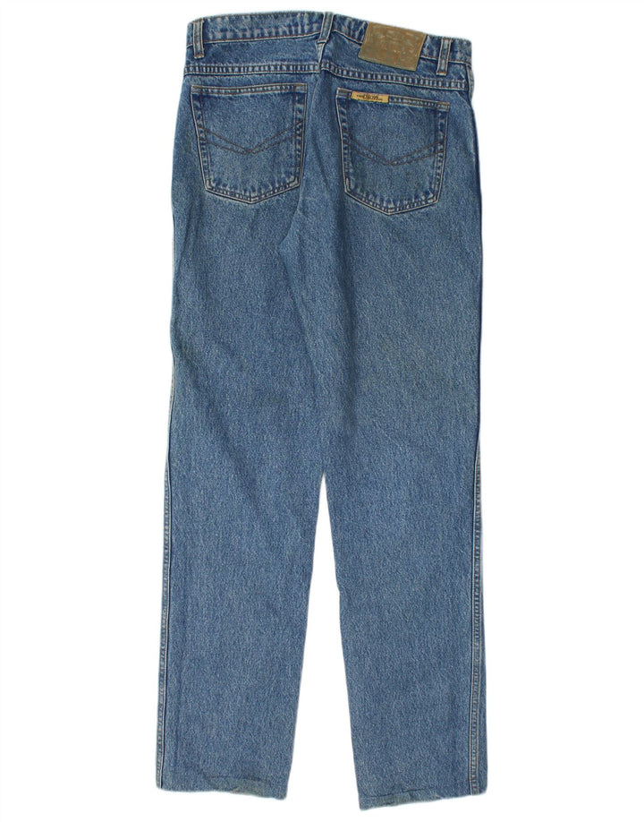 Calça jeans reta masculina Cohn Cisco W32 L32 azul algodão
