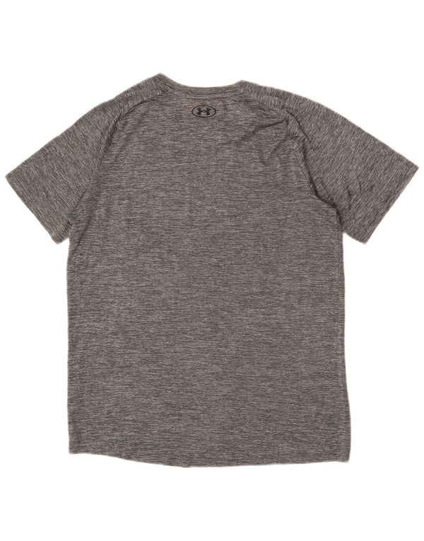 Camiseta UNDER ARMOUR Meninos 13-14 Anos XL Cinza Salpicado