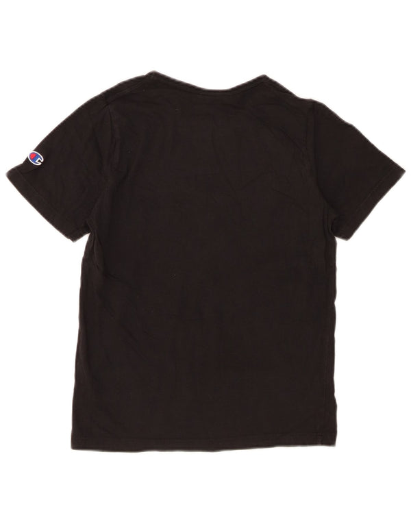 Camiseta Champion Boys Graphic Top 11-12 Anos Algodão Preto