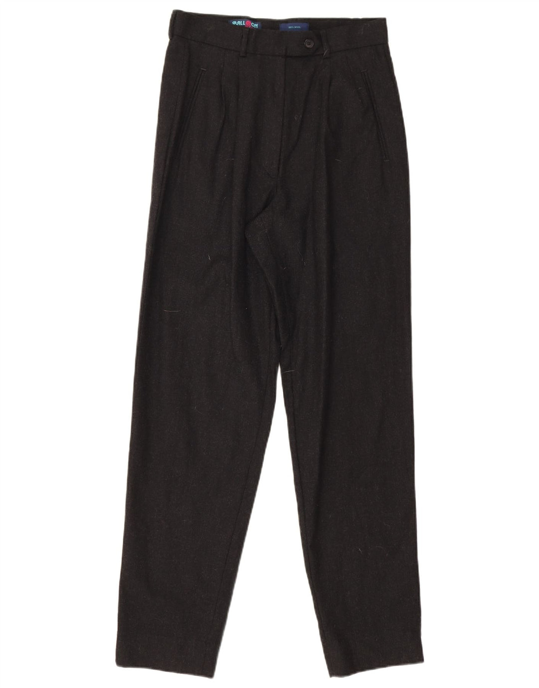 Calça de terno feminina Balloon IT 42 médio W27 L28 lã preta