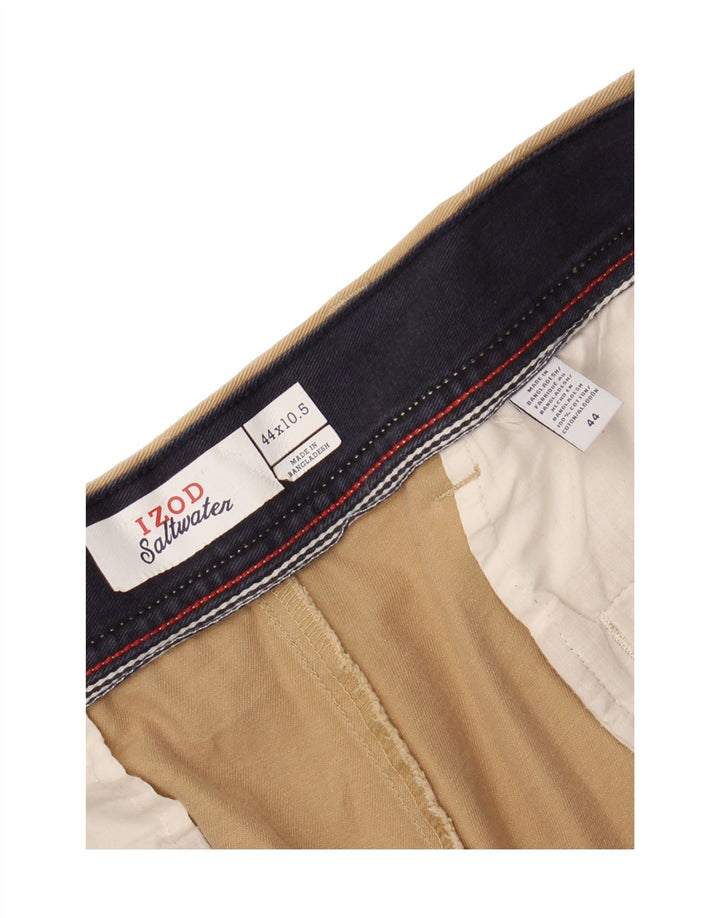 IZOD Mens Salt Water Chino Shorts W44 2XL Beige Cotton Vintage Izod and Second-Hand Izod from Messina Hembry 
