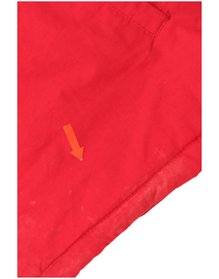 Jaqueta Parka Superdry Feminina com Capuz Oversized Reino Unido 10 Pequeno Nylon Vermelho
