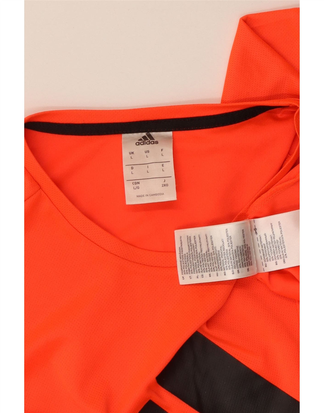 ADIDAS Mens Graphic Vest Top Grande Laranja Poliéster