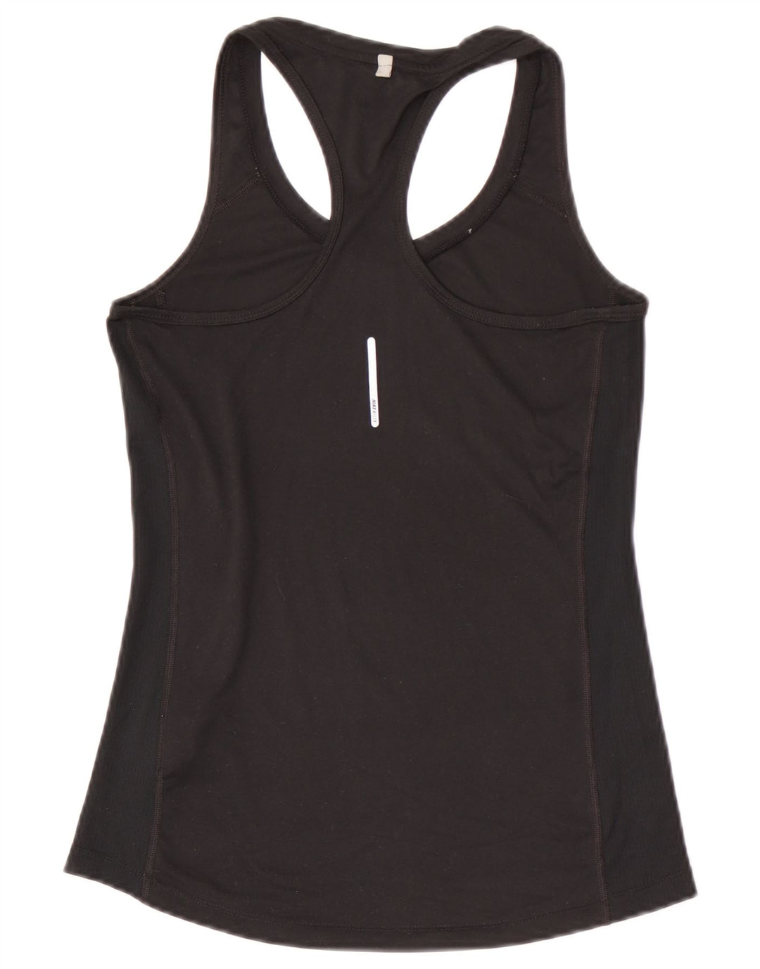 Nike Womens Dri Fit Vest Top UK 8 Pequeno Poliéster Preto