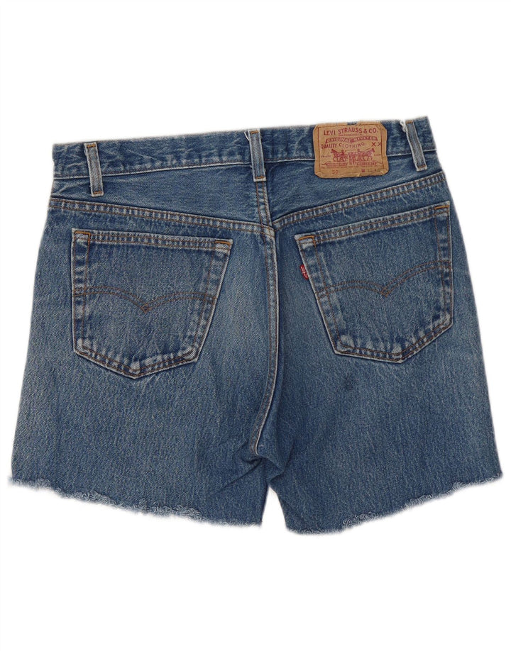 Shorts jeans feminino 501 da LEVI'S W33 grande azul
