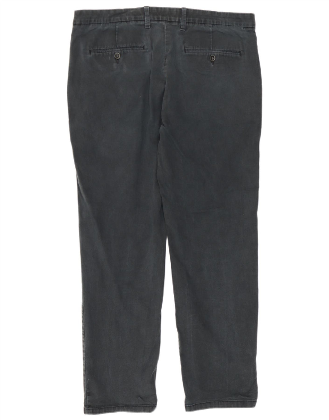 Calça chino masculina Marks & Spencer reta regular fit W36 L29 cinza