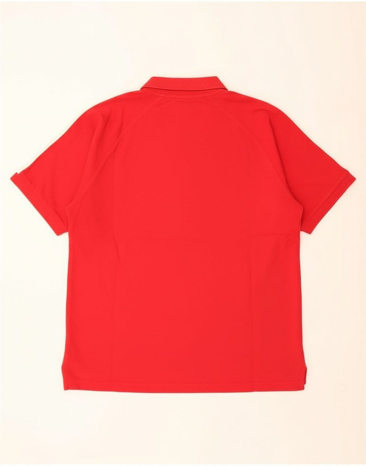 Camisa polo masculina adidas algodão vermelho médio