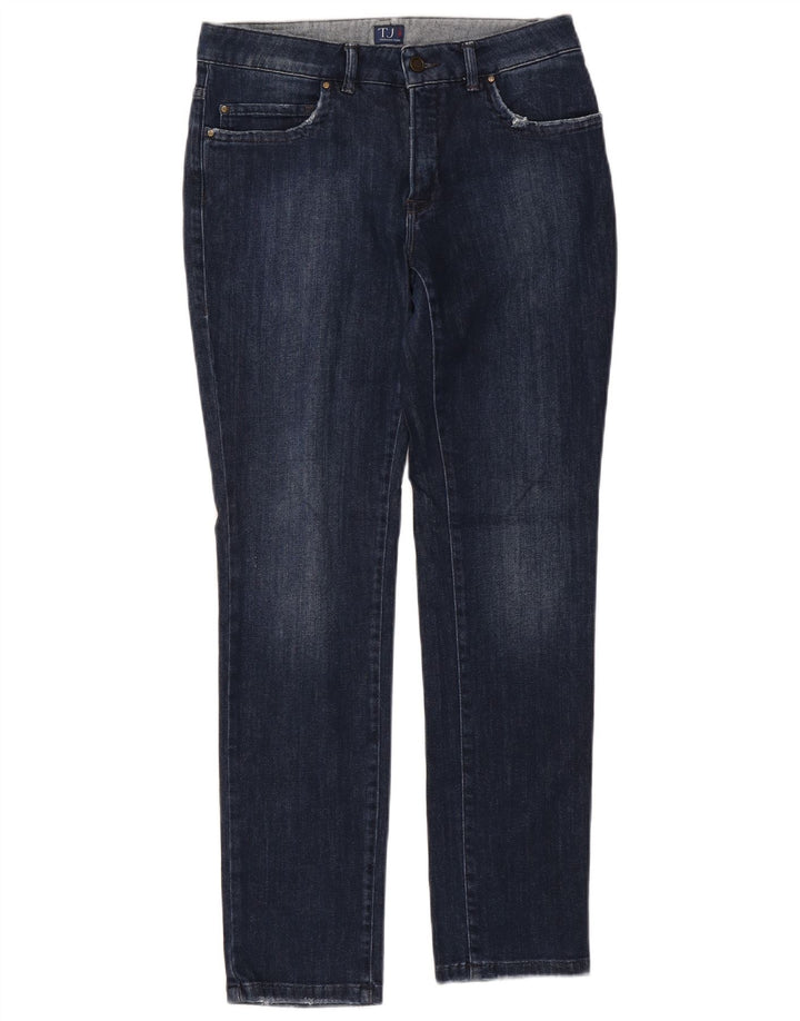 Jeans slim feminino TRUSSARDI W29 L30 algodão azul marinho