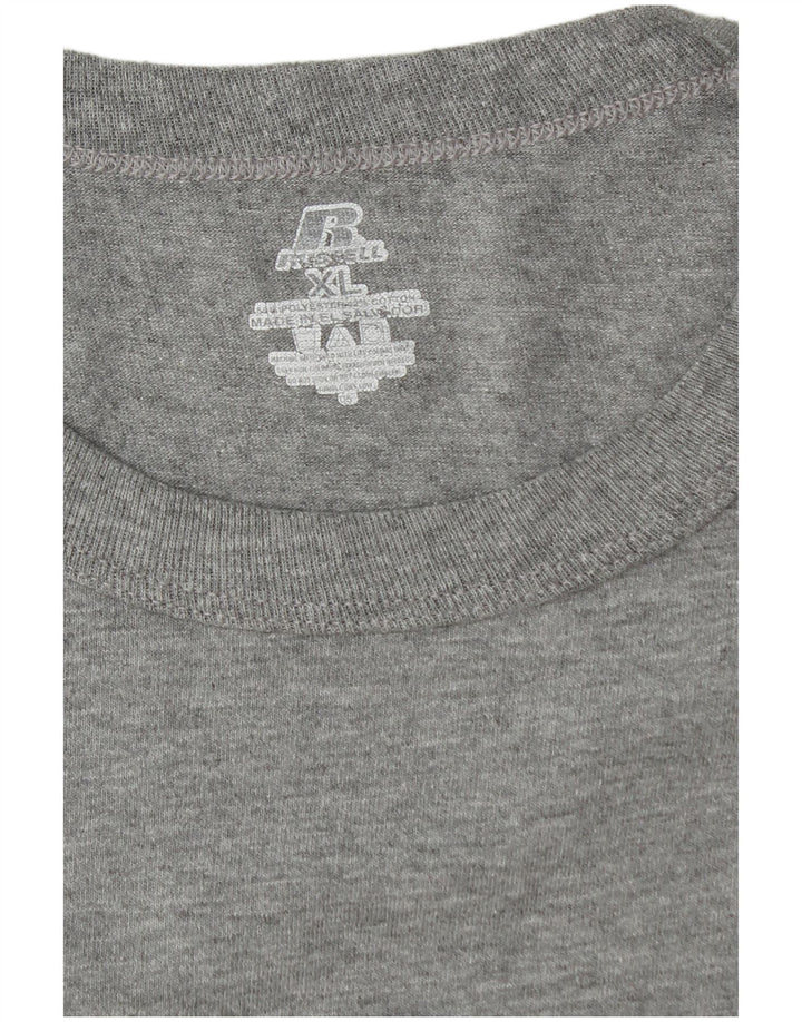 Camiseta gráfica masculina RUSSELL ATLÉTICO XL algodão cinza