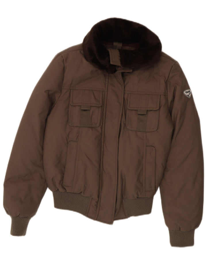 Jaqueta acolchoada feminina Gas EU 40 poliamida marrom médio