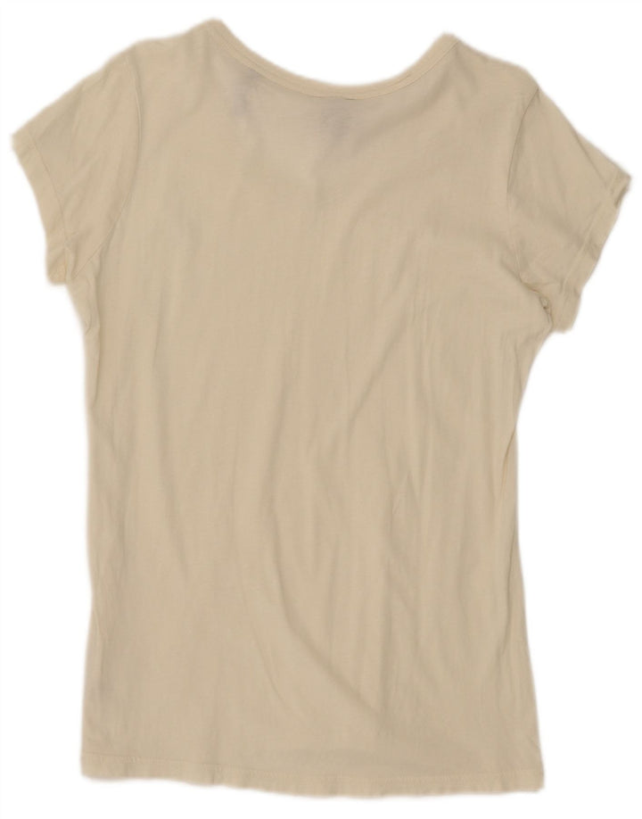 Camiseta feminina G-STAR UK 16 grande algodão branco