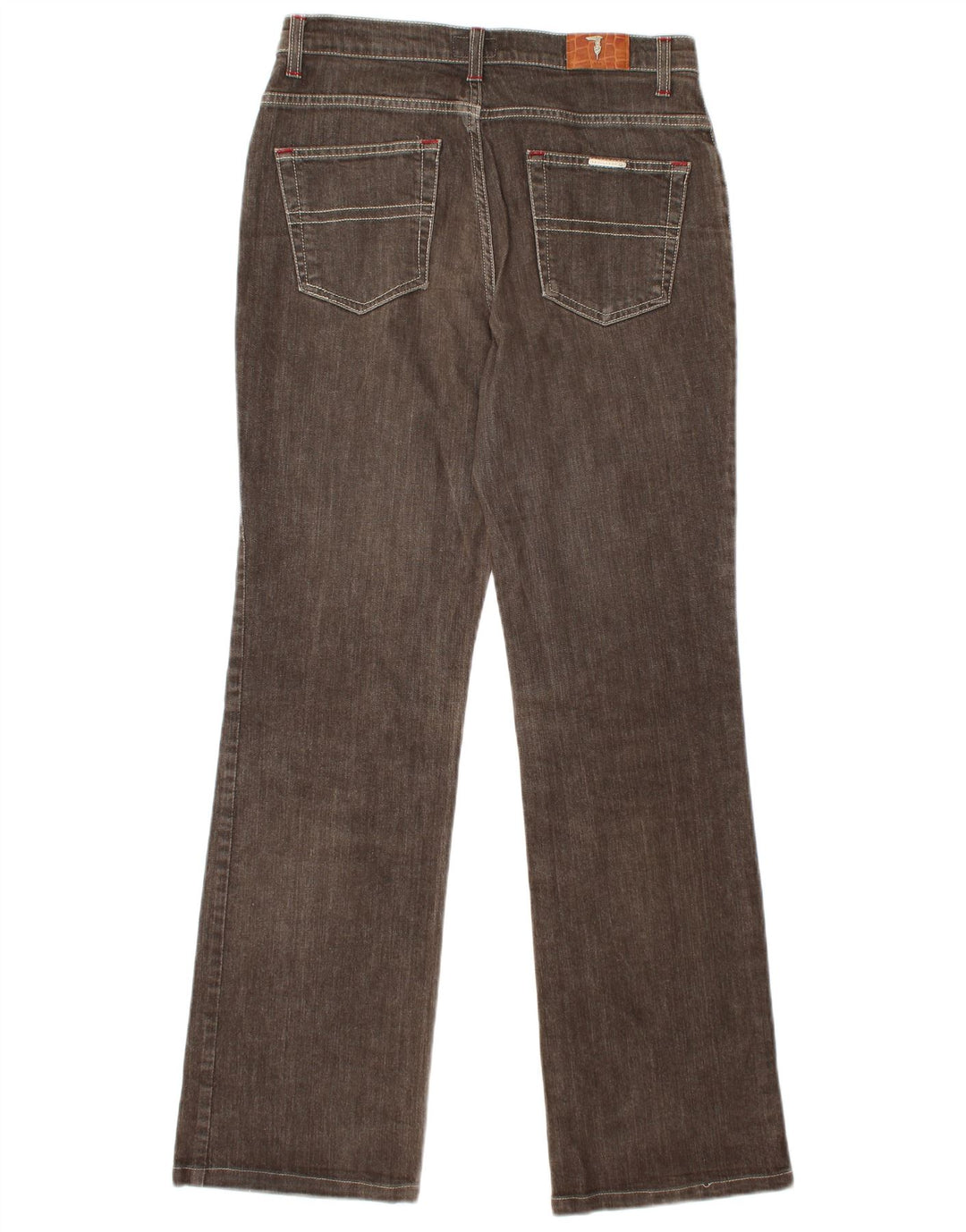 Jeans retos masculinos TRUSSARDI W29 L31 algodão marrom
