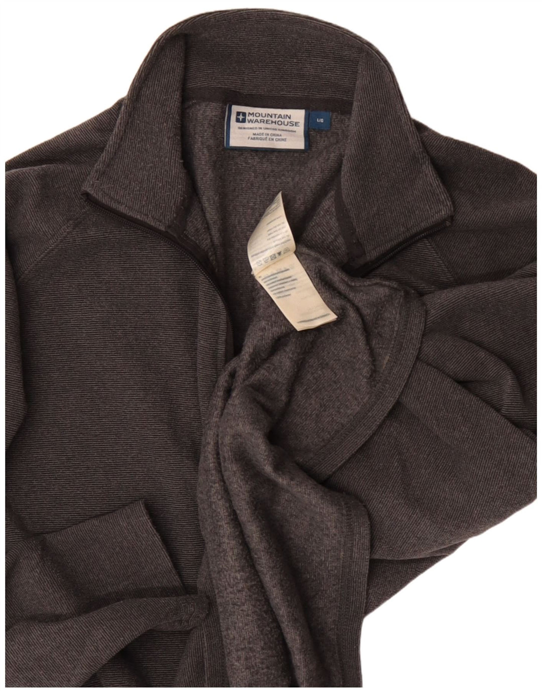 Poliéster cinza médio superior do agasalho masculino do pulôver dos homens do armazém da montanha