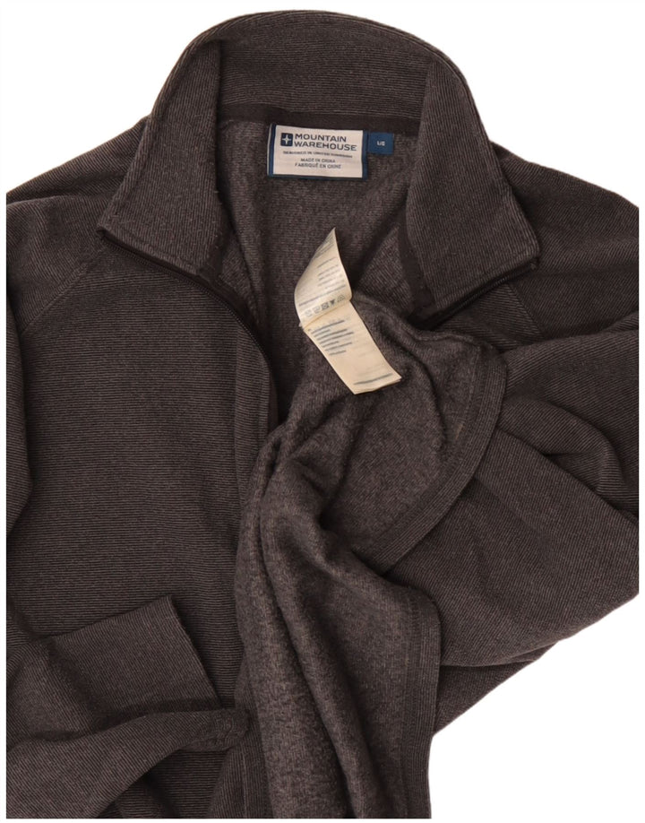 Poliéster cinza médio superior do agasalho masculino do pulôver dos homens do armazém da montanha