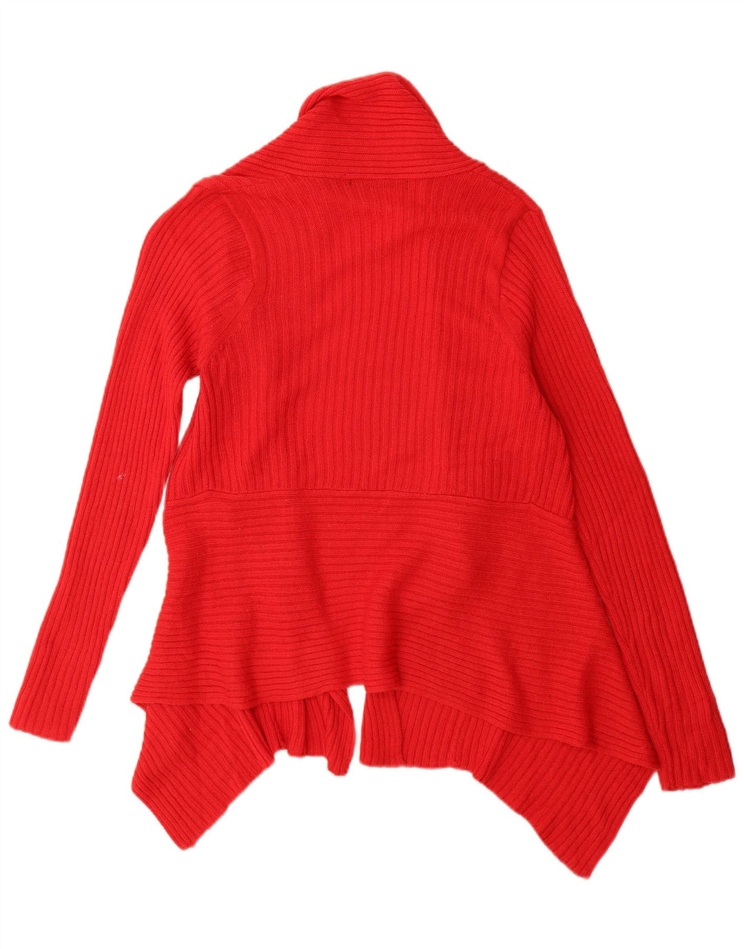 Suéter cardigã feminino Zara UK 12 acrílico vermelho médio
