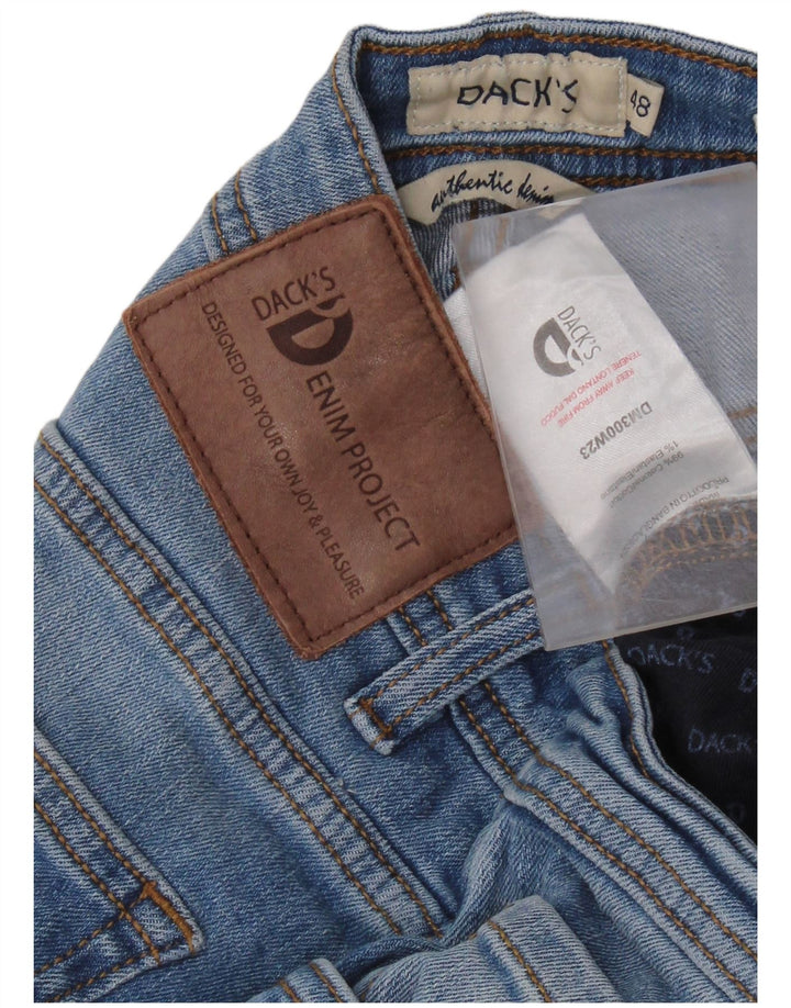 DACK'S Jeans Slim Masculino IT 48 Médio W32 L31 Azul Algodão