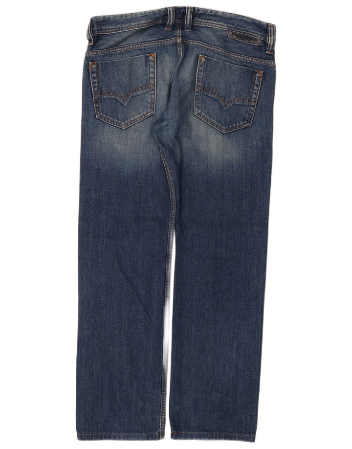 Diesel Masculino Safado Straight Jeans W31 L29 Azul Algodão